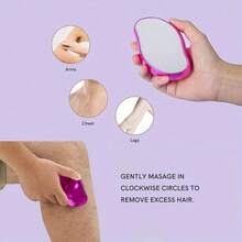 Crystal Hair Removal, Crystal Hair Remover For Men And Women, Painless Crystal Hair Removal, Adult Magic Crystal Hair Removal, Hair Removal Tools, Female Hair Removal, Painless Reusable, Waterproof, Exfoliating, Money-Saving, Quick, Simple, Smooth Hair Removal, Suitable For Body, Leg, Arm, Back Hair Removalcolor Random) For Christmas Gift