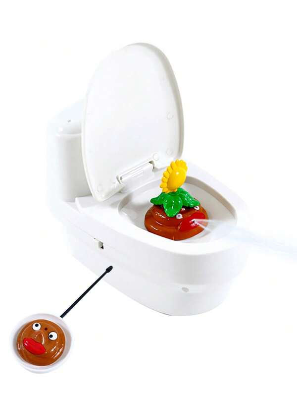 Funny Spraying Toilet Bathroom Toy, Parent-Child Interactive Gag Water Play Prop (Creative Bath Toy For Kids + Stress Relief Gadget For Parent-Child Play + Funny Bathroom Gag Item + Make Bath Time Fun)