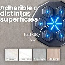 Máquina de Boxeo Inteligente con Música Bluetooth Integrada, Entrenamiento de Boxeo Interactivo, Objetivo de Reacción de Pared Recargable, Perfecto para Entrenamiento en Casa y Gimnasio - 1 - Ver 4