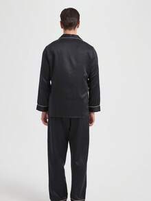 بدلة بيجامة كاجوال جديدة للرجال، ملابس خريف وشتاء