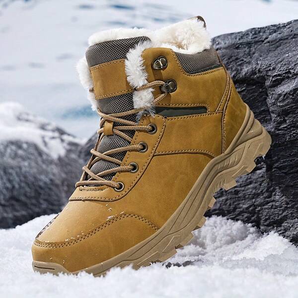 Stivali da uomo, nuove scarpe sportive invernali, scarpe da uomo calde, scarpe sportive con fodera in pile, stivali da neve