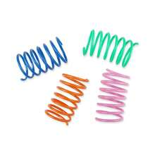 Giocattoli per gatti, palle a molla retrattili, tubi a molla colorati, palline rotanti interattive, spirali vivaci, giocattoli a molla per topi in gabbia, forniture per animali domestici da interno, resistenti e duraturi, incoraggiano i gatti a fare esercizio, colore casuale