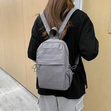 男性と女性のための新しい多機能防水バックパック、軽量旅行バックパック、アウトドア登山クロスボディバッグ - ベージュ - チェックする 3