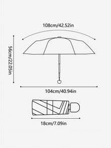 1 Stück kompakter Doppelnutzen-Regenschirm, tragbarer Mini-Sonnenschirm, UV-Schutz leichter Regenschirm