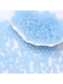 50Pcs 8mm Galaxy Glitter Round Beads Resin Loose Spacer Beads For Jewelry Making DIY Bracelet Earring Necklace Accessories