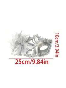 1 件女士性感蕾丝面具，性感装饰面具，适合成人派对、化妆舞会、万圣节，适合化妆派对、化妆舞会、表演使用情人节情人节 - 彩色 - 查看 10