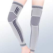 1pc Graphene Heating Knee Pad, Long Style, Heat Therapy Grid Heating, Warm Leg Sleeve For Arthritis And Cold Legs - Multicolor - View 4
