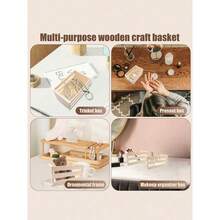 Halloween Christmas Wooden Decoration Boxes, Small Wooden Storage Boxes For Holiday Gifts And Decorations, Desk Organizer For Home Office, Cute Storage Basket For Makeup Jewelry, Holiday Home Kitchen Decoration, Perfect Gift For Friends, Family, Christmas Gift Exchange.