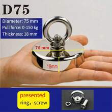 1pc Super Strong Magnetic Retrieval Hook, High Magnetic Force For Underwater Treasure Hunting, Ultra-Durable, Non-Slip Silicone Coated, Suitable For Bathroom Drain Jewelry Retrieval, Kitchen Sink Utensil Pickup, Car Seat Crevice Phone Retrieval, Outdoor Pond Key Fishing, 10m Random Color Extension Cord, IP68 Waterproof & Rust-Proof - Silver - View 14