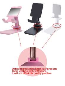 1pc Foldable Phone Stand, Telescopic Folding Desktop Phone Holder, Slouchy Person Desktop Electronics Stand, Live Streaming Tablet Stand, Adjustable Multifunctional Swivel Support, Suitable For Slouchy People To Watch Videos, Live Stream, Study, Portable And Foldable Phone Stand - Multicolor - View 7