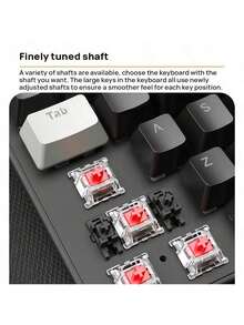 Acer OKW132 Split Mechanical Keyboard, 87-Key Compact Layout, Silicone Keycaps, Full-Key Anti-Ghosting, Splash-Proof Design, Long Battery Life, Smart Switching, Ergonomic And Comfortable Experience, White Powder White - Pink - View 5