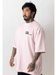 Oversized Company T-Shirt - 淺粉色 - 查看 2