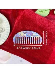 1 chiếc lược nhỏ gọn tối giản họa tiết vân đá cẩm thạch, lược chải tóc mini bằng sợi acetate, thích hợp cho du lịch hàng ngày, hoạt động ngoài trời, thể thao, văn phòng, trường học, kẹp tóc, phụ kiện tóc, quà tặng cho phù dâu và nhiều hơn nữa. - Nhiều màu - Xem 5