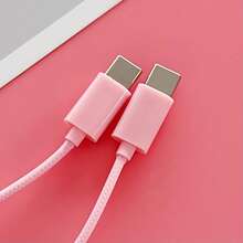 1 buah Earphone Kabel Tipe-C Warna Pink Baru, Aksesori DIY Lucu, Bentuk Balon Stroberi/Hati Merah, Dilengkapi Kontrol Volume, Mikrofon, Earphone Musik Telepon Panggilan Definisi Tinggi - Satu-Ukuran - View 6