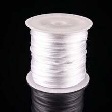 Sârmă decorativă din nailon satinat 50 m/1,5 mm - bijuterii cu împletituri, realizare de coliere DIY, brățări, decorative - sfoară moale, durabilă și versatilă