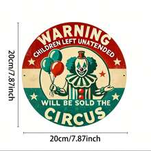 1 biển báo cảnh báo ngộ nghĩnh, sống động - Hình tròn trang trí bền chắc, thích hợp cho nhà cửa, ngoài trời, sân hiên, vườn và bãi cỏ, với bề mặt chống chịu thời tiết và lỗ lắp đặt dễ dàng. - Nhiều màu - Xem 4