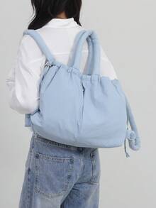 Balo vải bố có thể chuyển đổi cho nữ, túi du lịch dung tích lớn, túi đeo chéo, túi đeo vai - Nhiều màu - Xem 10