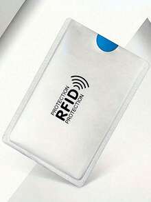 10pcs/20pcs RFID Silver Card Holder Protects Against Demagnetization Credit Card Bank Card Identity Card Holder Shields Against Scanning Anti-Magnetic Anti-Theft Anti-Skimming Card Cover Credit Card Sticker Card Sticker Card Cover Credit Card Cover Protector Sleeves Waterproof Card - Multicolor - View 3