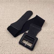 Cravure 派对女士时尚方形扣连衣裙，配 PU 腰带，适合日常穿着万圣节夏季、学校秋季、秋季、万圣节 - 銀色 - 查看 9