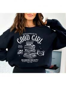 Smut Sweatshirt Good Girl Book Club Enemies To Lovers Dark Romance STFUATTDLAGG Thick And Spicy Spicy Book SHirt Smut Lover Buy Me Books Tee (2) - màu đen - Xem 1