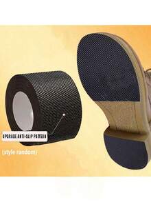 Random Style Quiet & Wear-Resistant Shoe Sole Patch, Self-Adhesive Grid Pattern, Heel & Forefoot Hole Repair Sticker, Unisex Insulation, Galentines, Puppy, Carnival