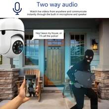 2pcs 1080P Home Security Cameras – 2.4GHz WiFi Indoor/Outdoor Surveillance Cameras, Baby Monitor, Dog Camera, 24/7 Recording, Two-Way Audio, Night Vision, 360° AI Motion Detection, Cloud/SD Storage, Suitable For Babies/Elders/Pets/Nannies/Cats/Dogs - White - View 8