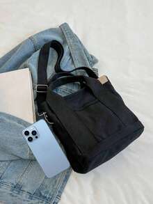 时尚简约高端帆布手提包