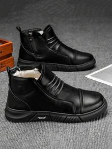 Giày Owens Rick ngoài trời vải bạt đen chất lượng cao Giày Owens nam Jumbo ren Giày thể thao nữ Thời trang thường ngày Giày bốt & giày thiết kế Owens - màu đen - Xem 1