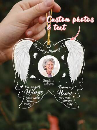 Spersonalizowana ozdoba pamiątkowa ze zdjęciem - 9 stylów, spersonalizowana ozdoba choinkowa, spersonalizowana akrylowa ozdoba ze zdjęciem, strata bliskiej osoby, mama i tata, prezenty na pamiątkę, prezent świąteczny, prezent na pamiątkę, spersonalizowana ozdoba pamiątkowa ze zdjęciem, spersonalizowana akrylowa ozdoba ze zdjęciem, strata bliskiej osoby, mama i tata, prezenty na pamiątkę, prezent świąteczny, prezent na pamiątkę, zawsze jestem z tobą