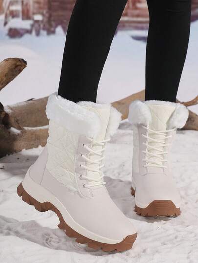 女式冬季高帮百搭翻领保暖内衬保暖雪地靴、女式户外防滑登山靴、新款女式加大码高帮防滑高筒靴、女式保暖内衬厚底靴、女式圆头系带高筒靴、时尚保暖女式雪地靴、女式冬季户外登山靴