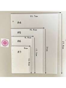 A5/A6/A7 环形分隔页 6/8 页活页夹分隔页 PP 分隔页 预算书配件 日记本 日程本 笔记本配件