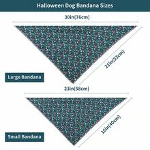 1 pieza/3 piezas Árbol de Navidad y Papá Noel ajustables, Pañuelo triangular para perros con estampado de copos de nieve - Adecuado para mascotas pequeñas y medianas, de poliéster lavable a máquina, cómodo para todas las estaciones, Disfraz navideño para perros, ideal para Navidad y todo el año