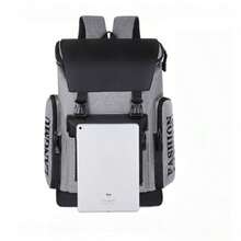 大容量多功能背包，樱桃吊坠设计，实用背包，适合学生上学、通勤上班和户外旅行，也是圣诞礼物之选，校园背包书包