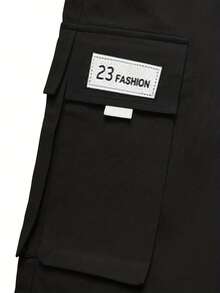 Plus Size Men's Drawstring Waist Cargo Pants