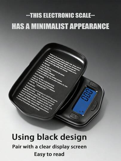 袖珍珠宝电子秤。500克/0.01克。高精度，配备LED数字显示屏，支持多种单位转换。可用于精确测量珠宝、粉末和其他小件物品。电子秤、黄金秤、茶叶秤。电池供电（不含电池）。