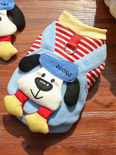 2025年新款秋冬宠物服装，适合猫咪、小型犬或大型犬，宠物毛绒背心，可爱娃娃泰迪比熊宠物外套，带3D卡通图案宠物卫衣，是送给猫狗爱好者、周年纪念日、圣诞节的完美礼物