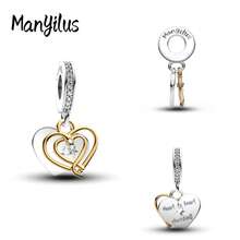 Manyilus Manyilus Original 925 Sterling Silber Anhänger Charms: Strandtraum Kokosnuss Charm, Herz Schloss & Schlüssel Liebe Charm, Silber Stern Mokka Topf Charm, Gold Herz & Silber Traum Charm, Herz Schloss & Geheimer Schlüssel Charm, Süßes Herz Gabelstapler Charm, Rotes Herz Dekor.