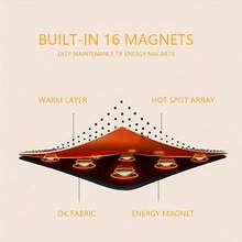 Unisex Warm Waist Belt, Multi-Functional Waist Support Strap, Ergonomic Design, Comfortable & Breathable, Secure Abdominal Band - Black - View 4