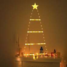 Battery-Powered LED Christmas Trapezoidal Lights (Batteries Not Included) - 8 Lighting Modes, Ideal Christmas Gift For Home & Garden Decor