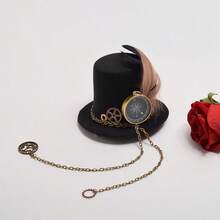 GRACEART Steampunk Mini Top Hat For Women Headwear Costume Accessories - C - 查看 5