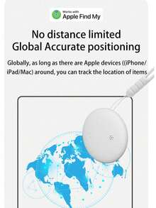 Lokalizator GPS AirTag, alternatywa dla globalnego lokalizatora, lokalizator GPS, alarm antyzaginieniowy dla zwierząt, lokalizator samochodowy, precyzyjne śledzenie zdalne, wybieranie jednym dotknięciem, wytrzymała bateria, wodoodporność IP67, lokalizator GPS kompatybilny z platformą "Find My Global", odpowiedni dla osób starszych, dzieci, zwierząt domowych, samochodów, kluczy, toreb, przypomnienie o zgubieniu i śledzenie, tylko iOS - Wielokolorowe - Zobacz 7