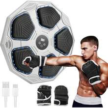 Máquina de Boxeo Musical Bluetooth / Montada en la Pared con Guantes para Hombres y Mujeres / 9 Modos de Música Volumen Ajustable - 1 - Ver 2