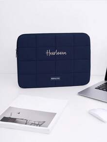 1pc Personalized Soft Padded IPad Sleeve, Embroidered Letter 14" Tablet Pouch, 15.6" Laptop Carrying Case, IPad Tablet Protective Sleeve, Multi-Size Notebook Handbag, Suitable For Daily Use, Can Be Given As Gifts For Christmas, Mother's Day, Teacher's Day, Birthdays
