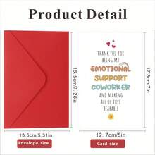 1 Stück Geburtstagskarte für Kollegen, lustige Dankeskarte für Kollegen, Kollegenkarte, Geburtstagskarte für Arbeitskollegen