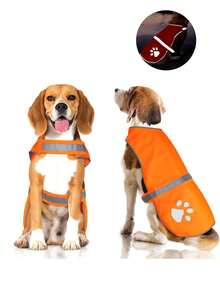 Reflective Dog Vest,2025 Upgraded High Visibility Dog Jacket,Waterproof Adjustable Dogs Vests Harness For Outdoor Hiking Walking