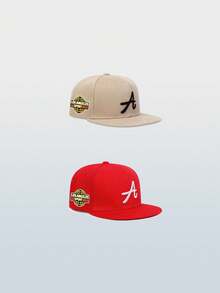 1pc Unisex Hip Hop Baseball Cap With Letter A Embroidery Design - Breathable Adjustable Dad Hat/Baseball Cap - Casual Sun Hat For Men & Women, Suitable For Outdoor Sports, Travel And Running (Multiple Colors Available)