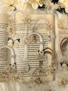 20张/包 派对及婚礼DIY装饰 蝴蝶花卉拱门贴纸 剪贴簿用品 剪贴簿文具 - 均碼 - 查看 3