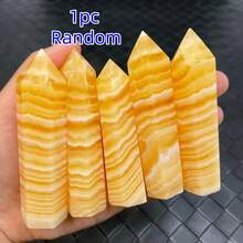 1pc Fire Quartz Tower Crystal Wand - Unique Decorative Piece With Genuine Natural Quartz Crystal And Sleek Wand Design - Compact Size 7-9cm For Enhancing Home Ambiance - 1 Pc Random - View 15