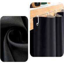 Dorm Home Solid Thicken Bunk Blackout Bed Curtains Cloth Bed Canopy Students Single Sleeper - Black - View 10