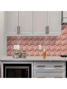 20pcs/Set, European & American Style Waterproof Anti-Oil Decorative Ceramic Tile Stickers, Suitable For Kitchen, Bathroom, Vanity Wall Stickers Room Decor Wall Decor Wall Sticker Bedroom Decor Kitchen Decor Home Decor